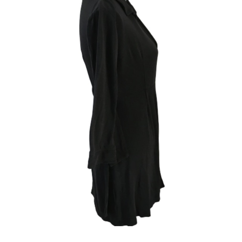 Black Wrap Dress - Picture 2 of 8
